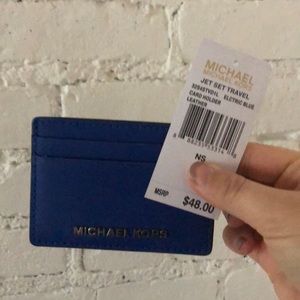 Michael Kors Card Holder in Electric Blue